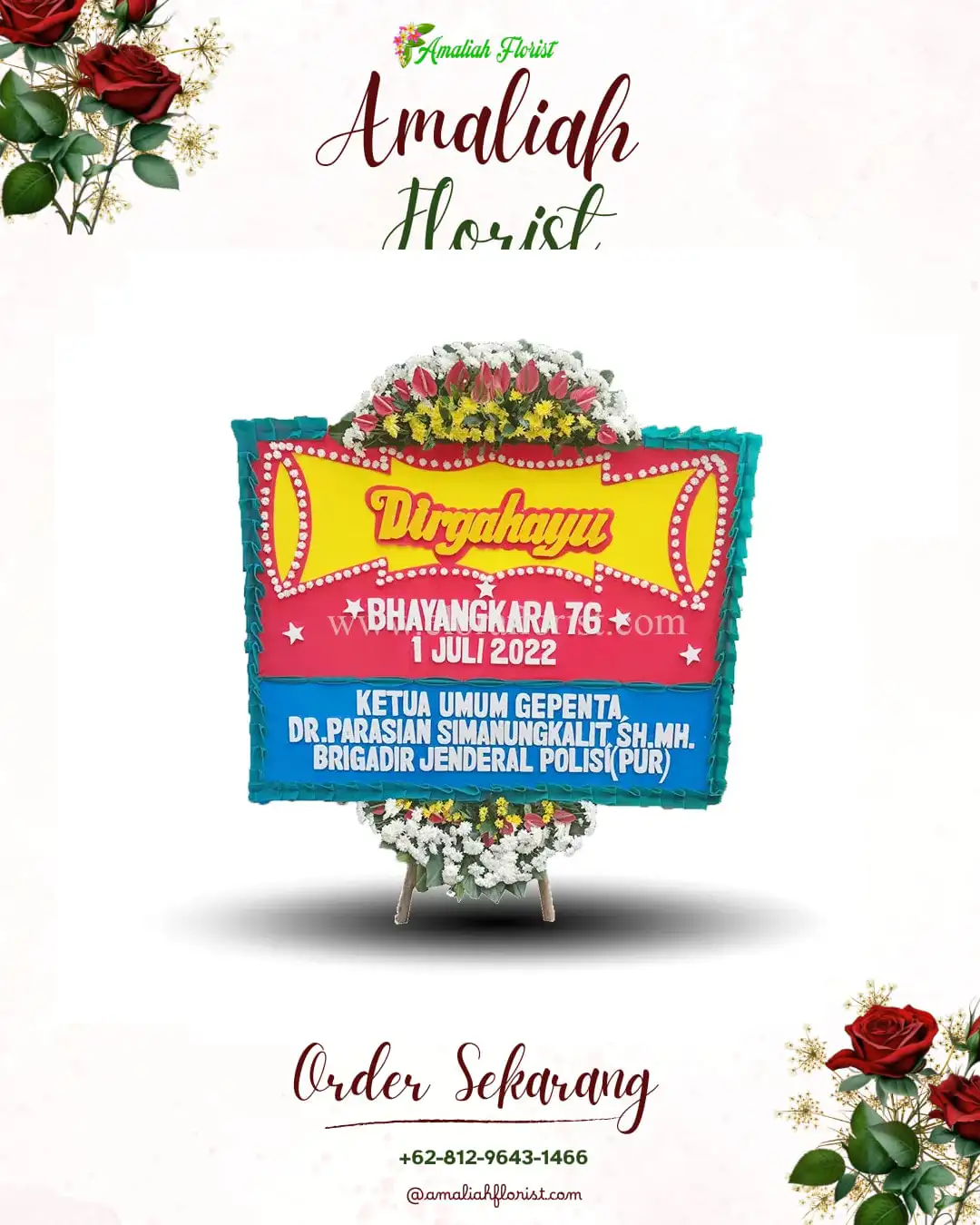 Papan Bunga HUT Ulang Tahun Pucangan